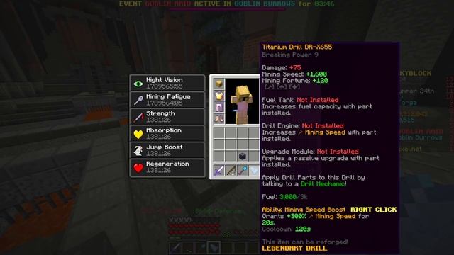 i got the best mining gear in hypixel skyblock смотреть онлайн