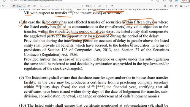 Certificate Under Regulation 40(9) of LODR смотреть онлайн