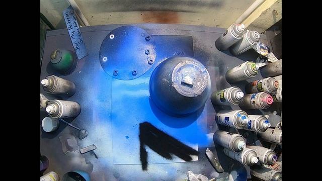 Crashing planets with Waterfall - Spray Paint Art - By grizzly artwork смотреть онлайн