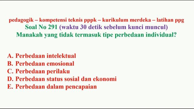 pedagogik kompetensi teknis pppk guru no 291 kurikulum merdeka sekaligus latihan ppg смотреть онлайн