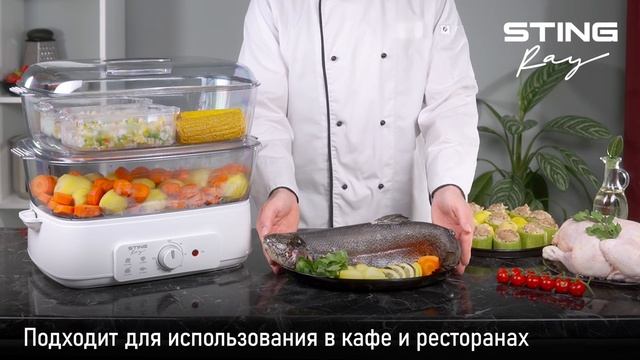 Пароварка STINGRAY ST-FS756A full