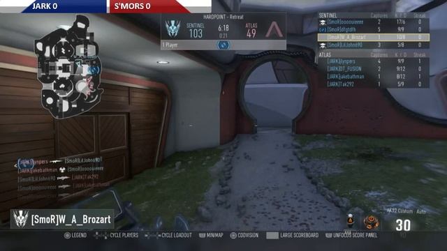 JARK vs. S'MORS - Round 3 - Game 1 (Hardpoint on Retreat) (Slideshow Quality) смотреть онлайн