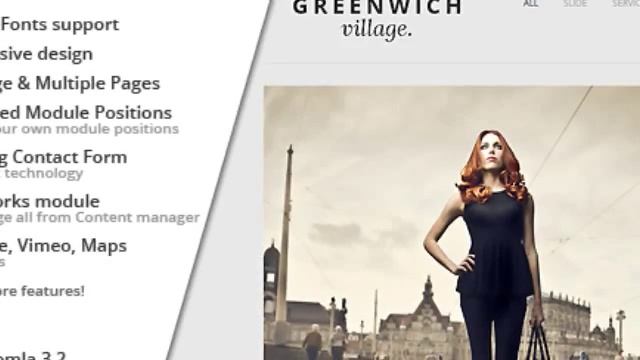 Greenwich Village :: Responsive Joomla One-Page смотреть онлайн