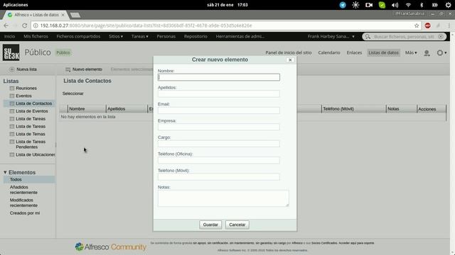 Curso de Alfresco Capitulo 24: Lista de Datos смотреть онлайн
