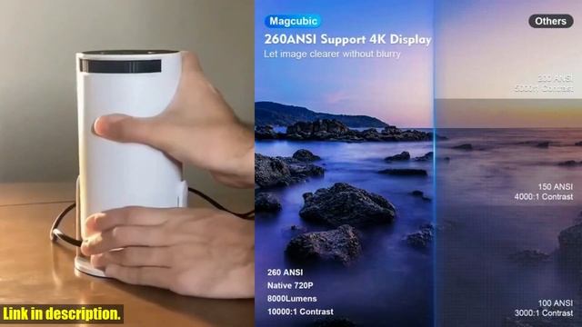 Unbox The Ultimate Cinema Experience With The Magcubic Projector Android11 4K 1280*720P HY300