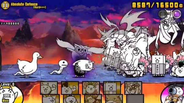 [The Battle Cats] Absolute Defense- How to beat Crazed Tank ( Too long can't record all haha)