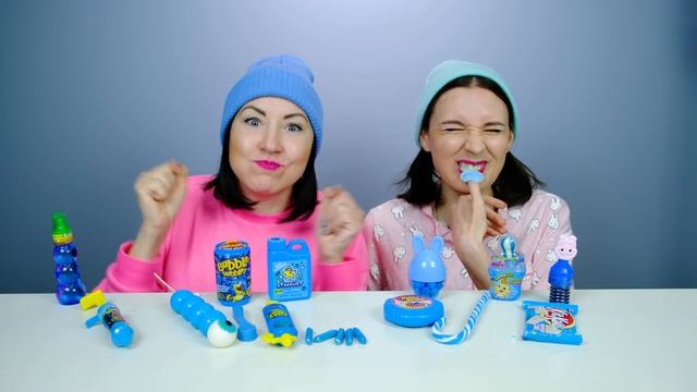 ГОЛУБАЯ ЕДА! 24 ЧАСА ЕДИМ ЕДУ ОДНОГО ЦВЕТА ЧЕЛЛЕНДЖ от Пико Поки смотреть онлайн