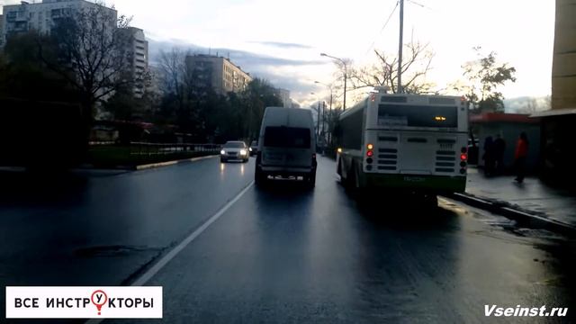 Лобненский экзаменационный маршрут ГИБДД часть 4 смотреть онлайн