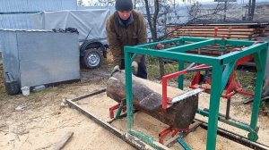 Пилю короткое бревно.