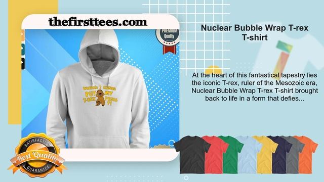 Nuclear Bubble Wrap T-rex T-shirt смотреть онлайн