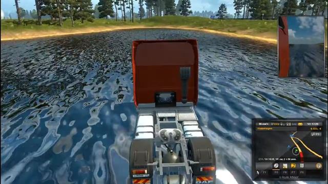 ПЛАВАЮЩИЙ ГРУЗОВИК-ETS2 смотреть онлайн