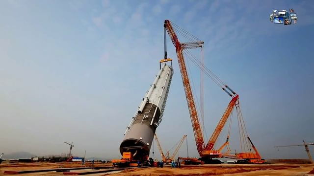 XCMG 88000 CRAWLER Crane load 4000tonn смотреть онлайн