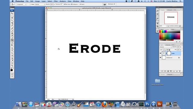 How to Erode Text in Photoshop : Using Adobe Photoshop смотреть онлайн