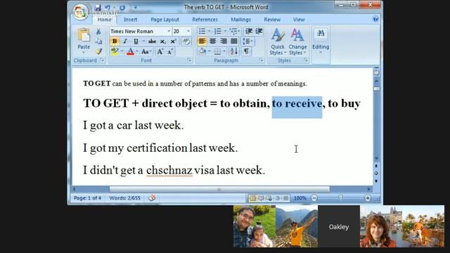 Using the Verb "get" смотреть онлайн