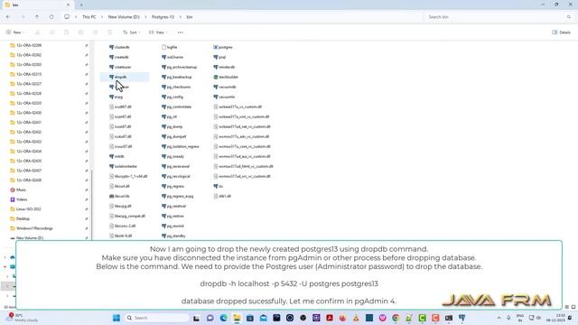 PostgreSQL 13 Zip installation on Windows 11 | createdb, dropdb, createuser, dropuser, pg_dumpall смотреть онлайн