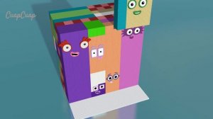 Numberblocks 1,000,000 Million Inside Cube Colorful Tetris Puzzle Numberblocks