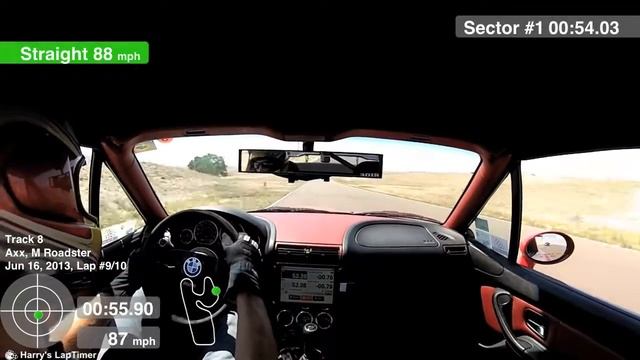 BMW M Roadster 1:53.30 Lap, Pueblo Motorsports Park, NASA HPDE 3 6-16-2013 смотреть онлайн
