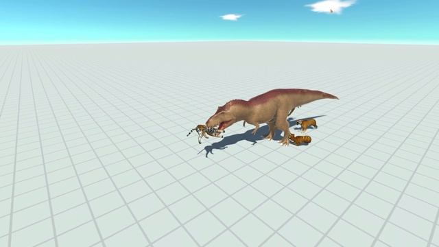 TREX Vs 5x EVERY UNIT - Animal Revolt Battle Simulator