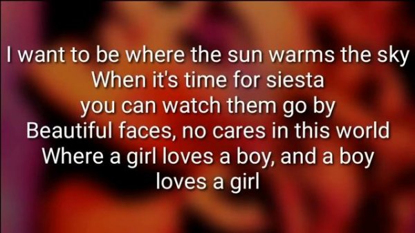 Madonna La Isla Bonita Lyrics