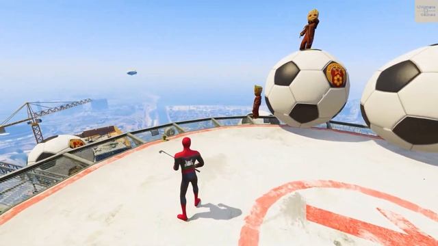 GTA 5 Crazy Ragdolls RED SPIDERMAN VS GREEN GORILLA VS SHREK(GTA V Euphoria Physics & Funny Fails) смотреть онлайн