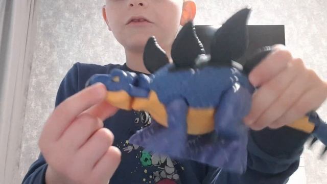 Динозавр Стегозавр Mattel Jurassic Park смотреть онлайн
