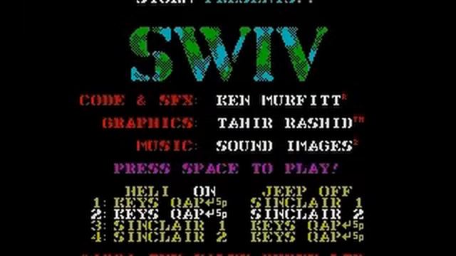 Swiv Music ZX Spectrum смотреть онлайн