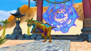 Giant Dinosaur Attacks Gorilla Chase Cow Cartoon Buffalo Gorilla Saved By Woolly Mammoth Elephant