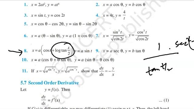 Find dy/dx x = a (cost + log tan t/2) y = a sin t.#onlinegurukulbyrohitranjan смотреть онлайн