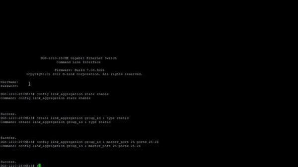 Настройка VLAN и агрегирования портов (Link Aggregation) на коммутаторах D-Link