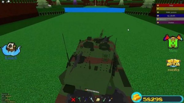 Leopard 2A6 Tank on Build A Boat Roblox
