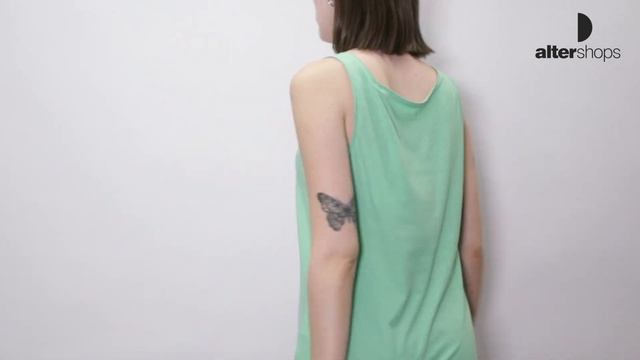 Funky Buddha LOOSE TANK TOP Ανοιχτό Πράσινο FBL007-102-04 смотреть онлайн
