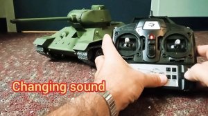 Rc 1/16 T34 heng long tk-7.0 functions operation controls