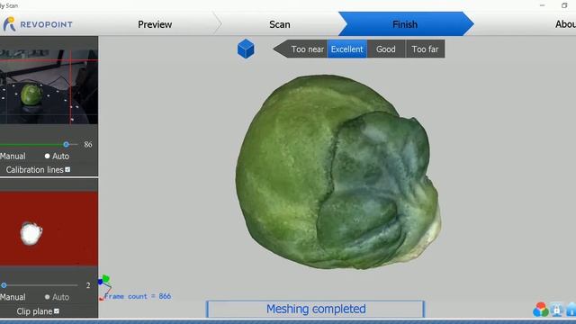 Revopoint POP 2 Early Scan of a Brussels Sprout смотреть онлайн