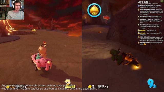 [LiVE] Mario Kart 8 Anyone want to splitscreen over ParSec? [Links in the description] смотреть онлайн