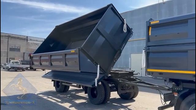 Самосвальный автопоезд на шасси Камаз-65115 с трехсторонней разгрузкой... смотреть онлайн