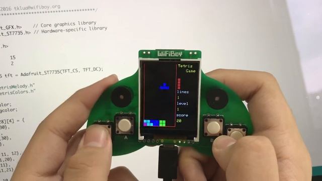 WiFiBoy for Arduino ： Tetris Game Test смотреть онлайн
