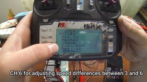 Fly Sky Fs i6X Settings for Rc Tank