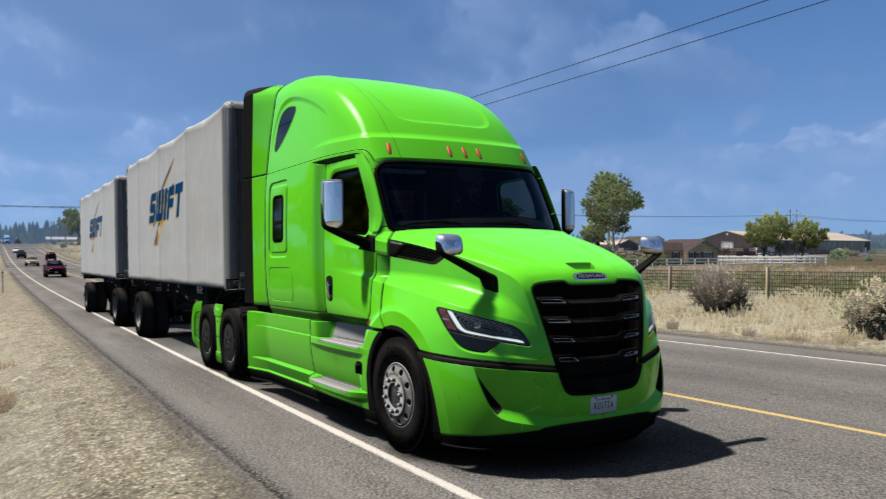 American Truck Simulator, рейс Хелена - Калиспелл (штат Монтана). смотреть онлайн