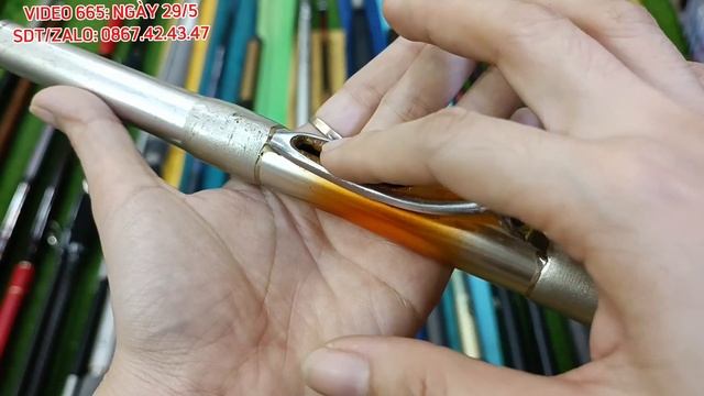 Video 665: Cần câu nhật bãi, dây trong sưu tầm, cần tay lóng ngắn, cán vợt cacbon.. смотреть онлайн