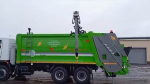 Мусоровоз c задней загрузкой МК-3547-11 Neopress с #кму V-Kran Eco на шасси МАЗ