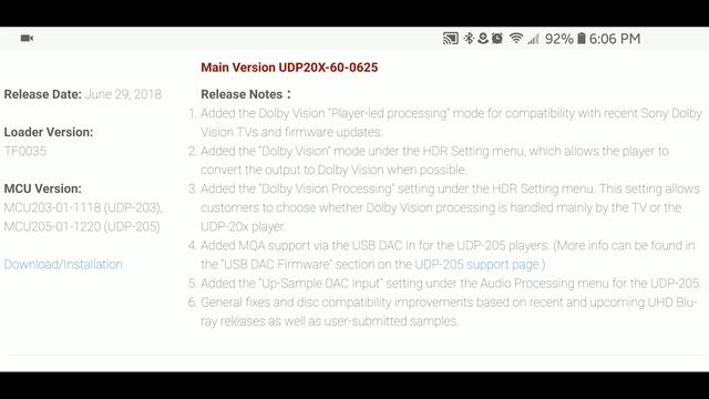 Official Dolby Vision/Sony X900 Series PATCH!! [Oppo Udp-203/205] смотреть онлайн