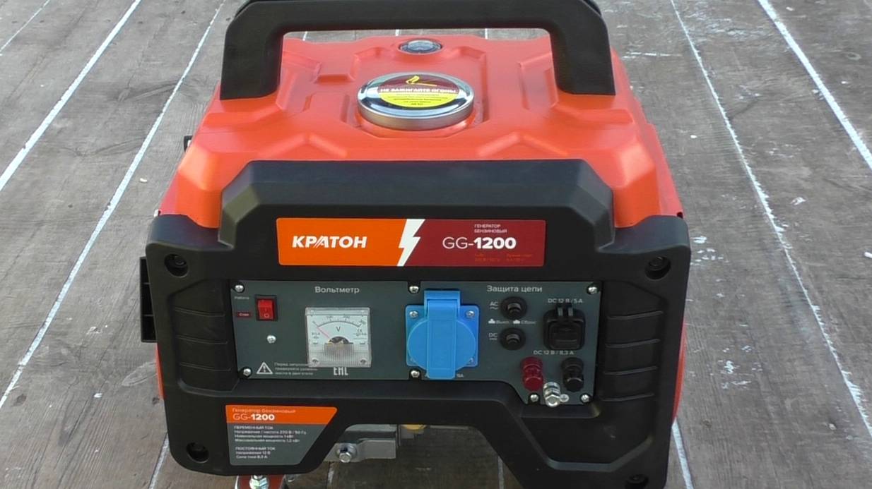 Бензогенератор КРАТОН GG-1200. Теперь у меня есть энергия. смотреть онлайн