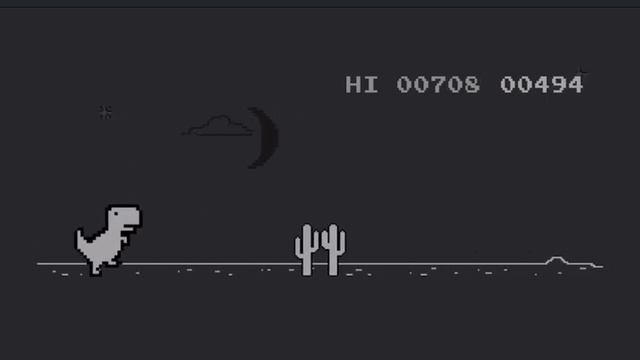 Google Chrome Dinosaur Gameplay смотреть онлайн
