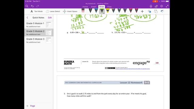 Engage NY // Eureka Math Grade 5 Module 2 Lesson 12 Homework смотреть онлайн