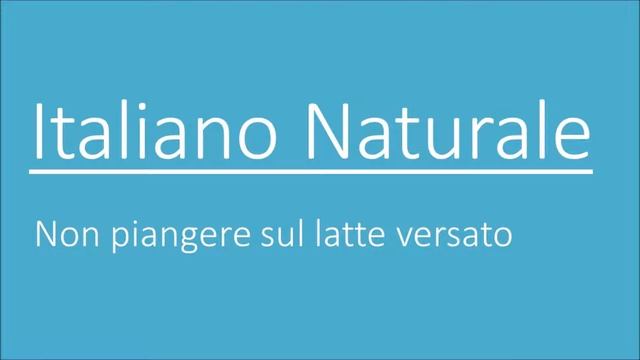 Non piangere sul latte versato смотреть онлайн