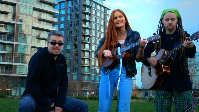 LIVE outdoor PRICE TAG acoustic cover FunkShui Trio, Portland OR смотреть онлайн