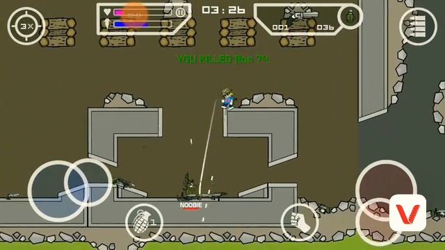Aggressive fighting in Doodle army 2:mini militia смотреть онлайн