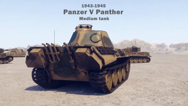 WW2 German Tanks 3D Visualization