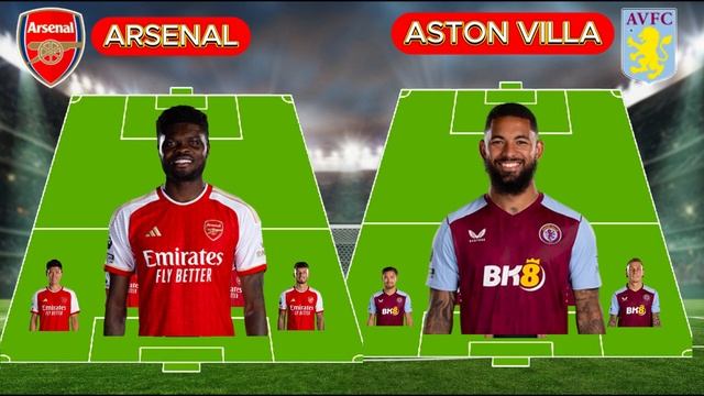 ARSENAL VS ASTON VILLA STARTING LINE UP \ NEW LINE UP смотреть онлайн