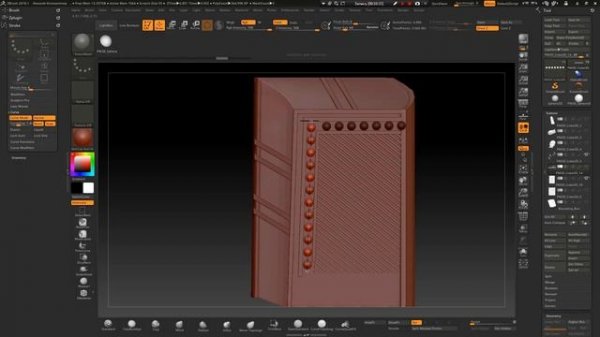 ZBrush создание модели иконы для ЧПУ. Урок 8